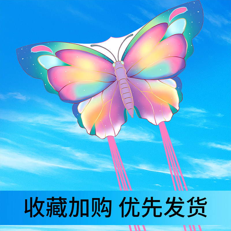 潍坊新款梦幻蝴蝶风筝 高档成人儿童卡通风筝 网红好飞易飞初学者