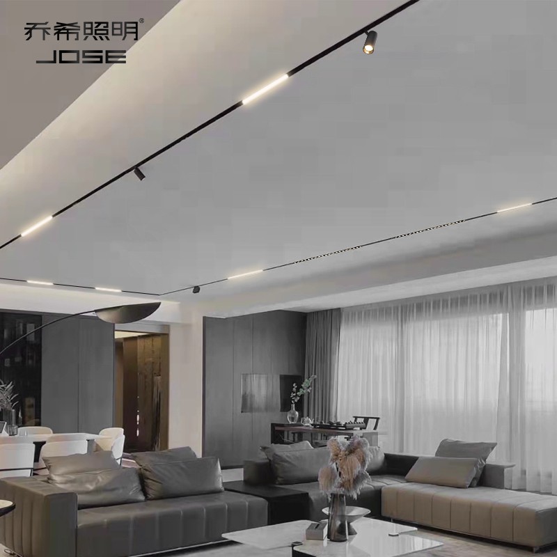 乔希 磁吸轨道灯智能无主明装嵌入式暗装槽大客厅线形灯暗藏20型