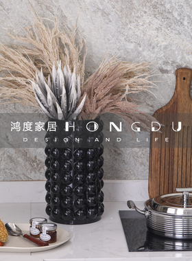 轻奢样板房间厨房摆件陈列摆设厨具套装饰锅具面包板工具组合套装