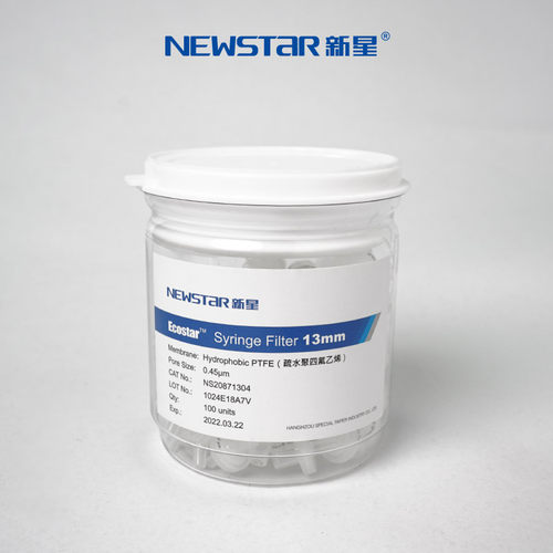 新星 疏水聚四氟乙烯PTFE针头滤器针式过滤器微孔过滤膜一次性针