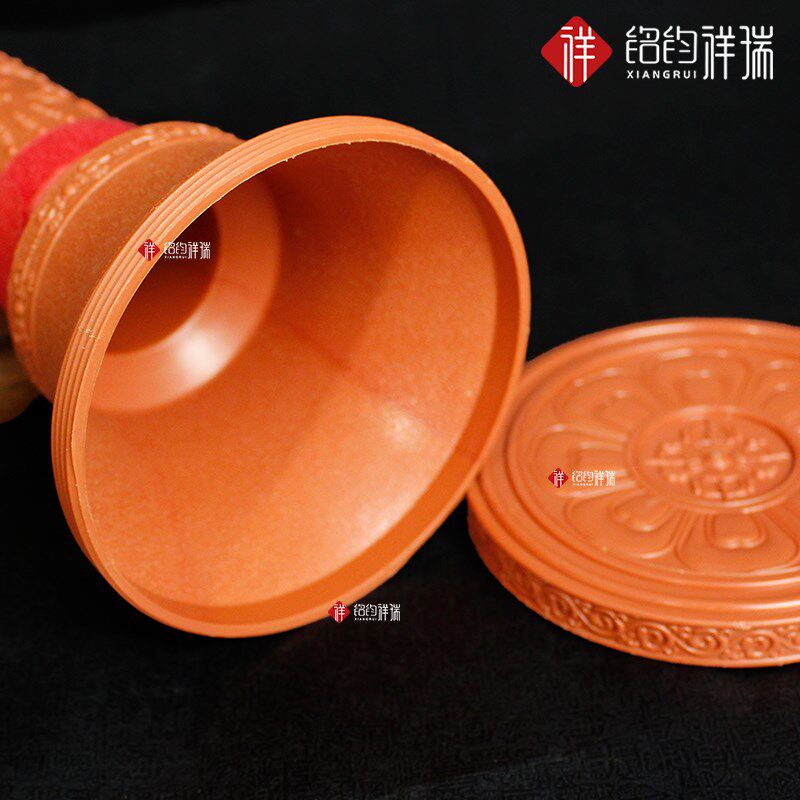 藏传尼泊尔塑料金刚铃杵套 藏式用品法器保护套塑料B款金刚铃杵袋