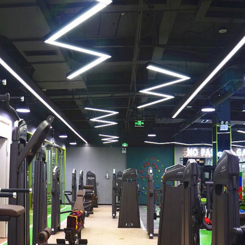 网咖服装店舞蹈室超市健身房led长条灯办公室工业风吊灯个性灯具