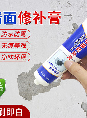 补墙膏墙面修补胶水白色防水防潮防霉家用墙壁裂缝坑洞破损翻新神