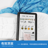 防静电鞋 高筒无尘车间洁净室工作透气网面长筒靴蓝白男女软底防护