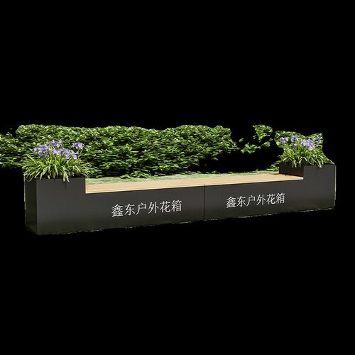 不锈钢花箱坐凳组合户外花箱坐凳组合小区绿化花箱