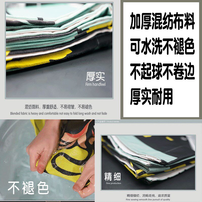 门帘布艺家用隔断半帘厨房卫生间遮拦布帘卧室房间装饰布帘免打孔