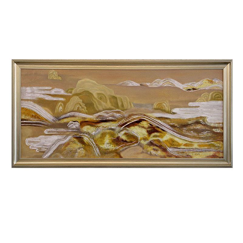 手绘油画 绿城玫瑰园定制 沙发背景墙定制挂画
