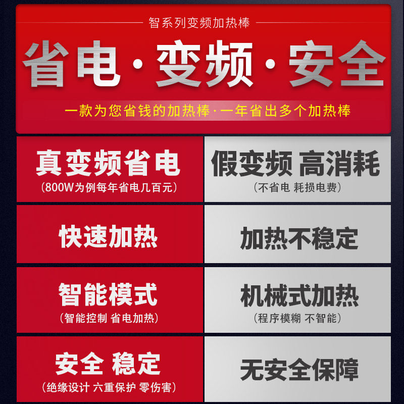 老渔匠鱼缸加热棒自动恒温省电热带鱼加温棒节能小型老鱼匠加温器