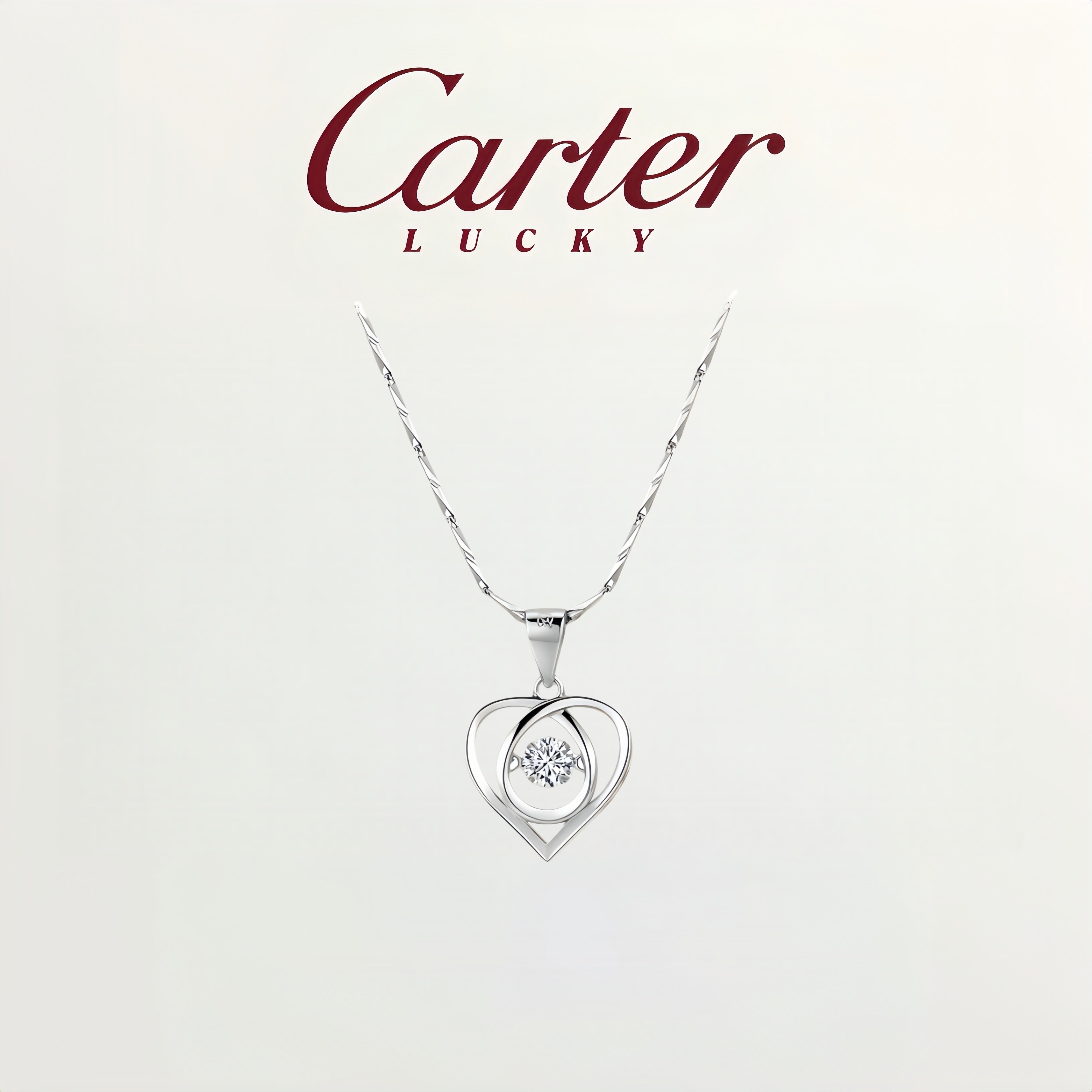 母亲节礼物999纯银海洋之心项链小众简约百搭爱心锁骨链520送女友