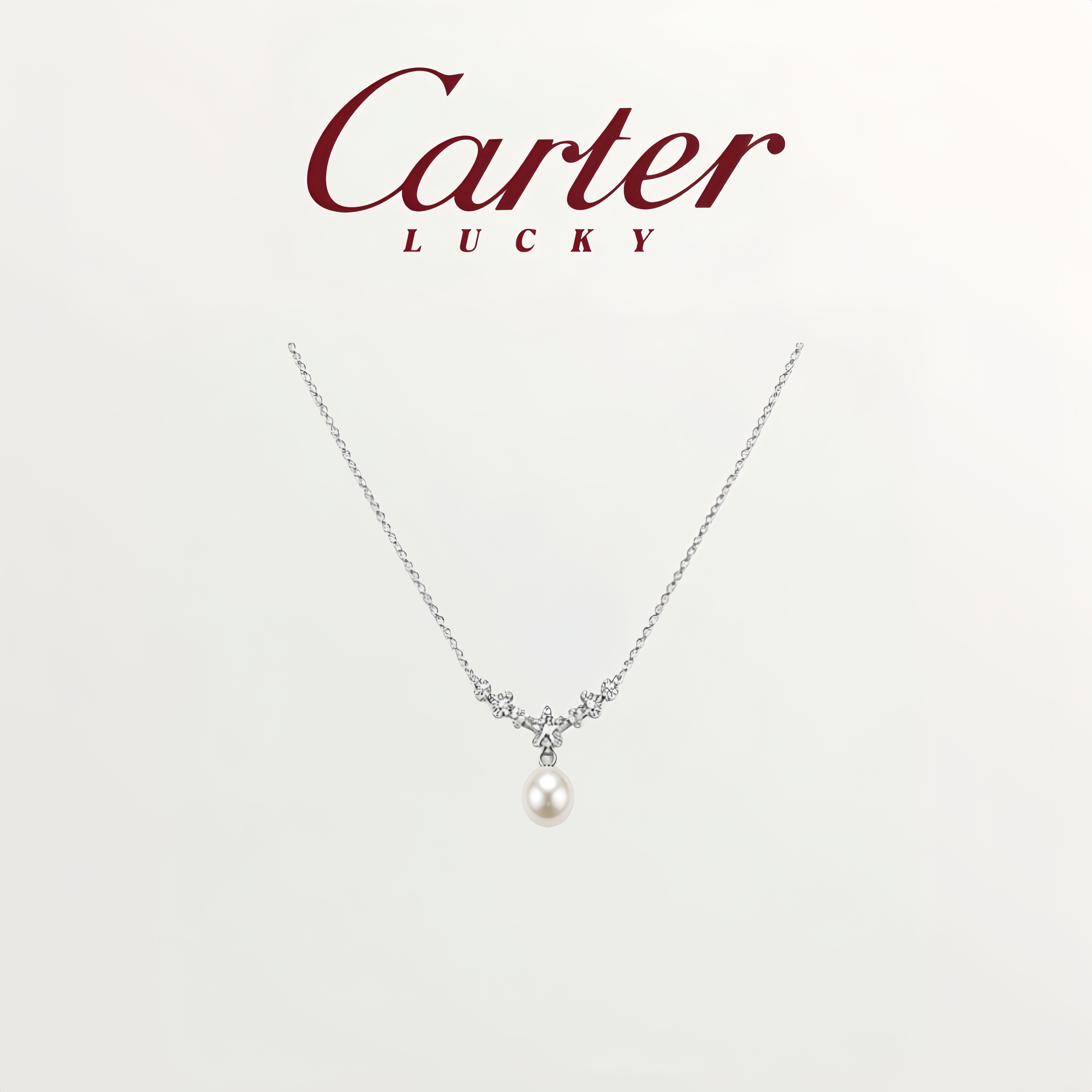 S999纯银繁星锆石珍珠项链女款轻奢小众新款锁骨链送女生生日礼物