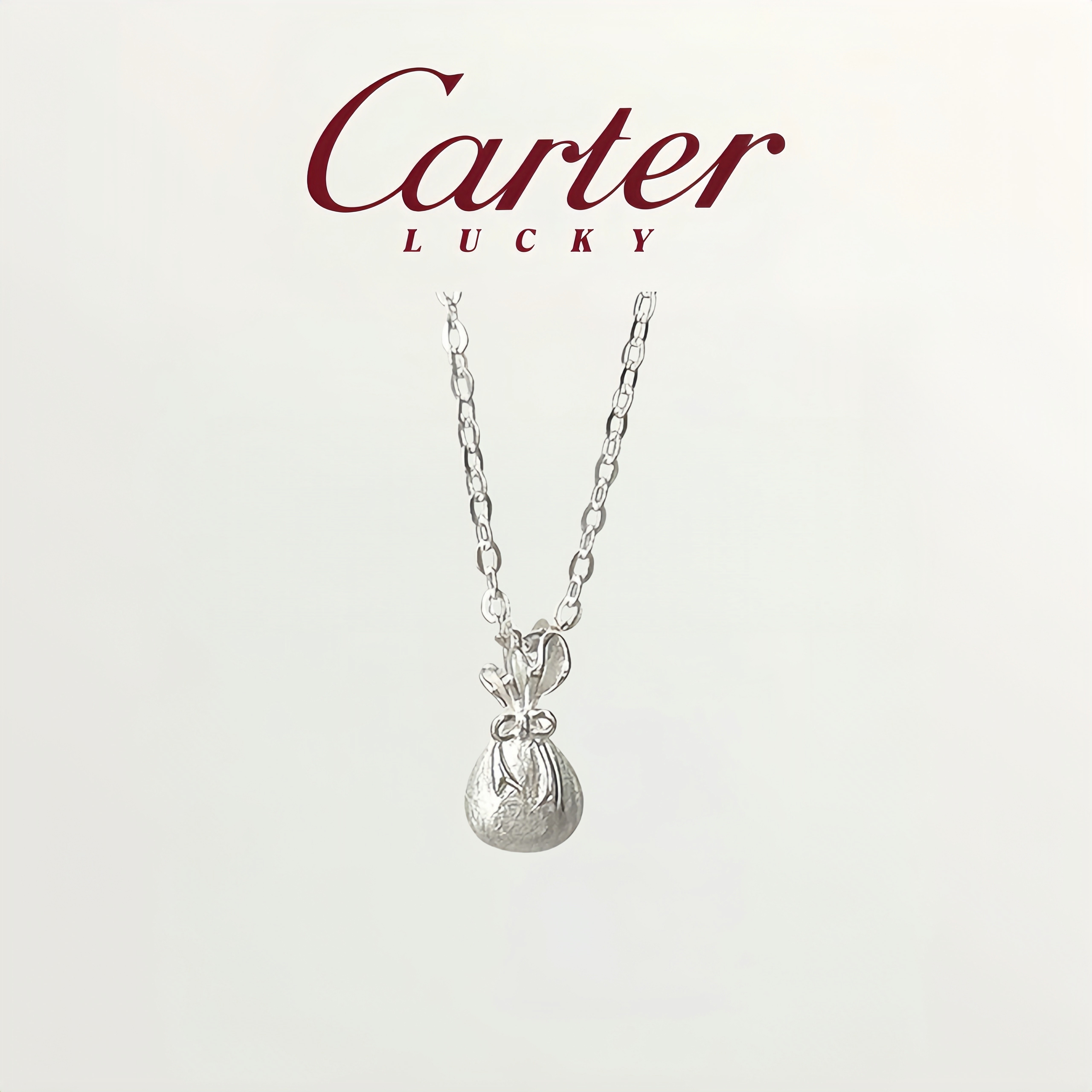 S999纯银不掉色转运小福袋项链女款高级感轻奢锁骨链生日礼物送人