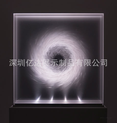 亚克力艺术品灯光画流沙画客厅办公室装饰家居透明摆件