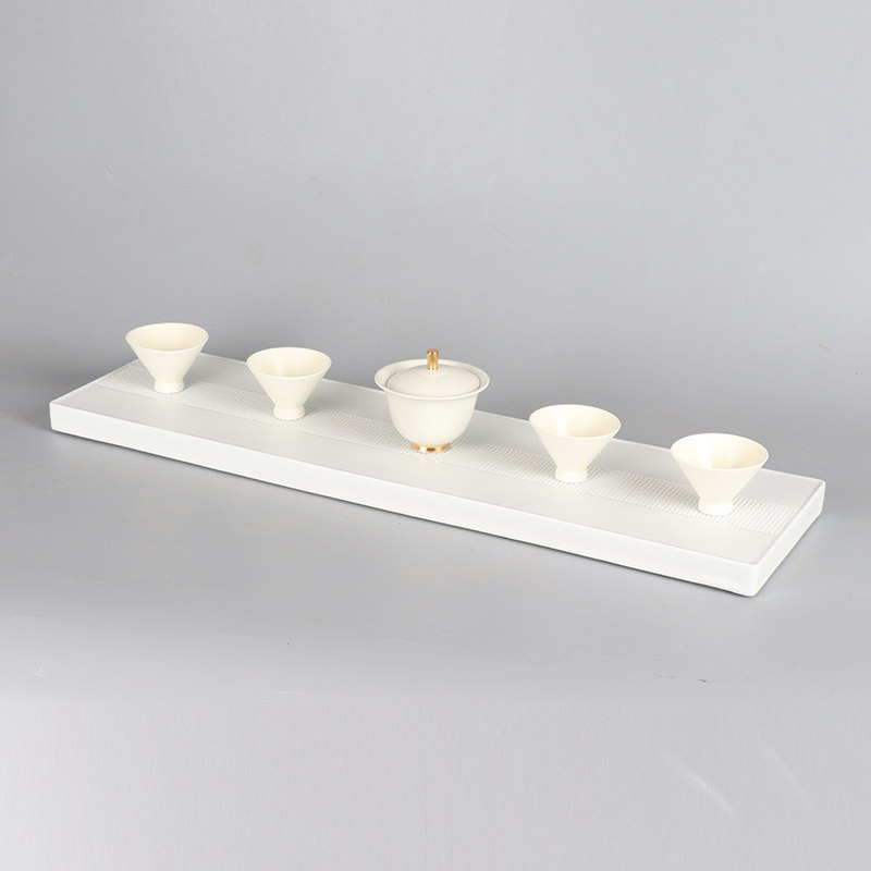 新中式陶瓷茶具组合样板房间售楼处办公室茶几茶室客厅工艺品摆件