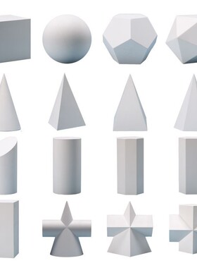 包邮白色方块几何体摄影拍摄陈列装饰道具美术石膏素描静物立方体