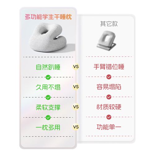 儿童午睡枕中小学生专用趴睡枕教室桌子午休睡觉神器趴趴枕抱枕头