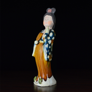 25cm仿古唐三彩仕女陶俑收藏 中式家居装饰摆件 中国特产文化礼品