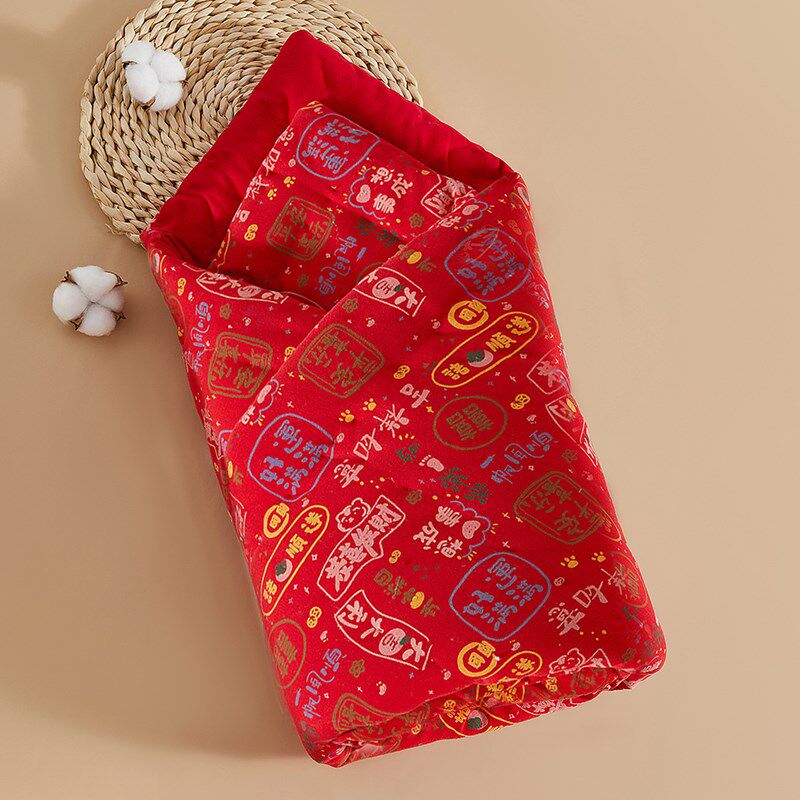 婴儿包被纯手工棉花抱被新生儿加厚抱毯儿童褥子宝宝秋冬季小被子