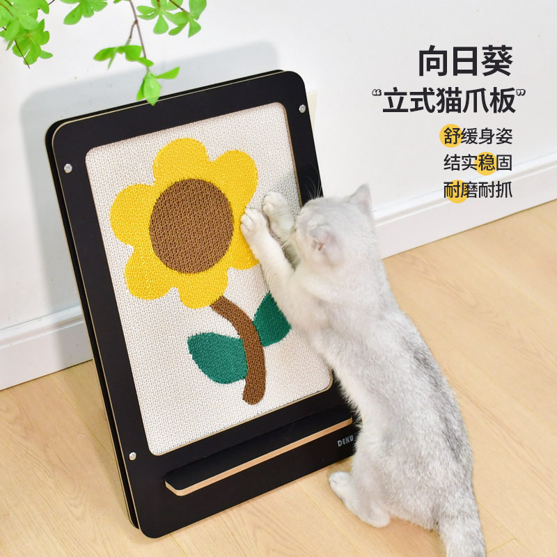得酷多功能加画框L型立式折叠猫抓板加厚耐磨替换结实耐抓品质图片