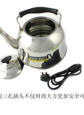 304不锈钢电水壶开水烧水 加厚鸣笛自鸣家用防干烧电茶壶东湖银典
