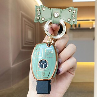 适用老款奔驰钥匙套C级E级扣c200lc260l高档壳e200l车e300l包女士
