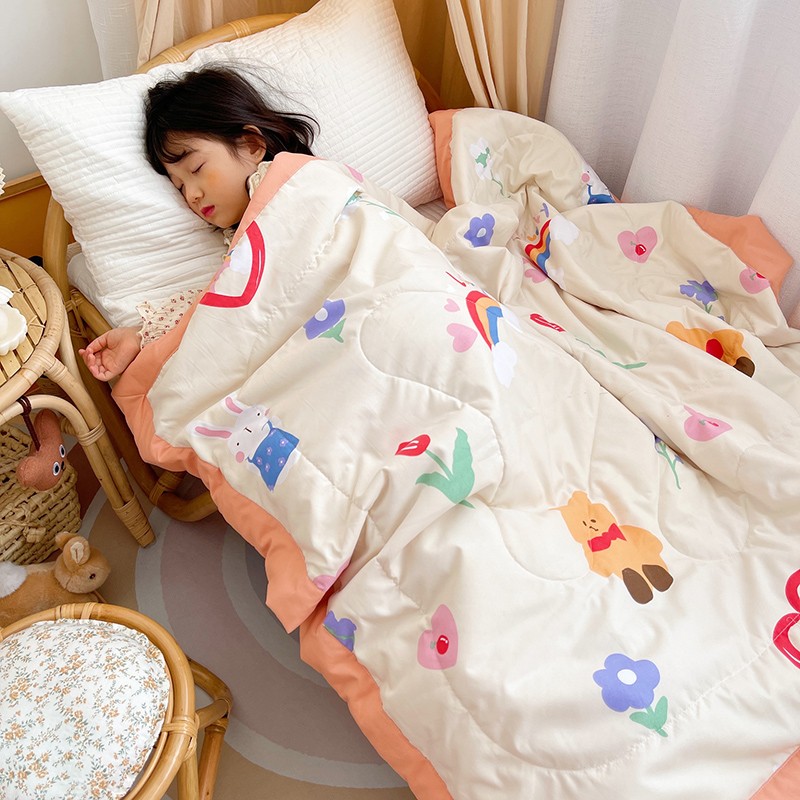 儿童春秋薄被子冬被幼儿园夏被空调被水洗夏凉被儿童被单人宿舍被