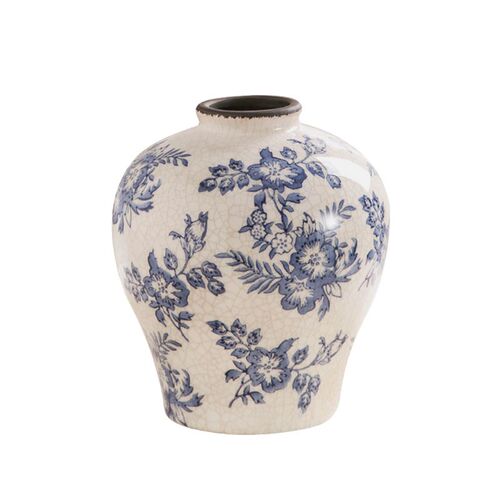 花瓶陶瓷摆件客厅青花瓷复古做旧轻奢高级感鲜花简约水培居家装饰