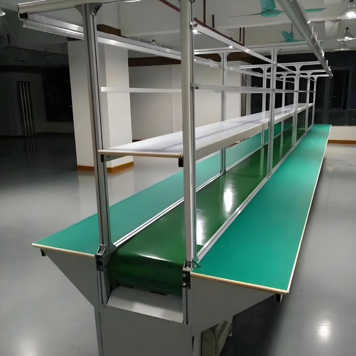 电子工厂车间流水线输送带防静电流水线工作台装配输送线生产线体图片