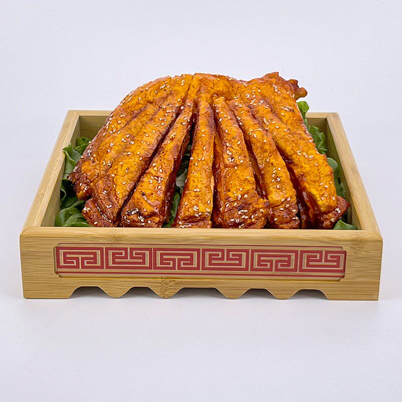 蒙古包餐厅特色餐具商用竹木纹烤羊头盘手把肉托盘烤羊排羊腿鸡鸭