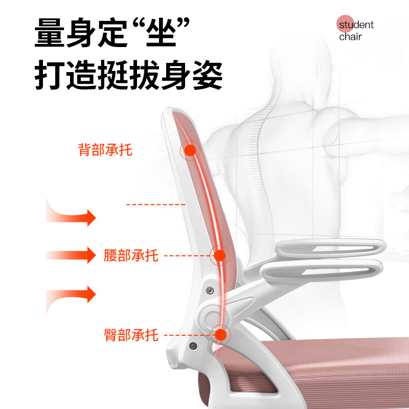 学习椅子成人儿童书桌椅可升降座椅学生写作业专用凳子家用电脑椅