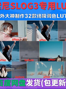 国外大神制作 2026 索尼Slog3究极调色LUT包 机内直出达芬奇cube