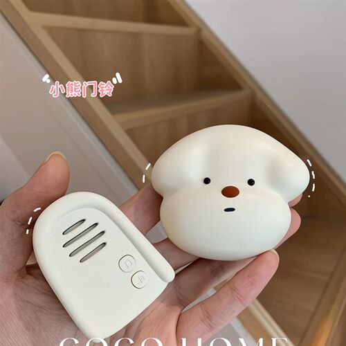 门铃家用无线卡通自发电远距离老人入户门钟呼叫器可爱多音量