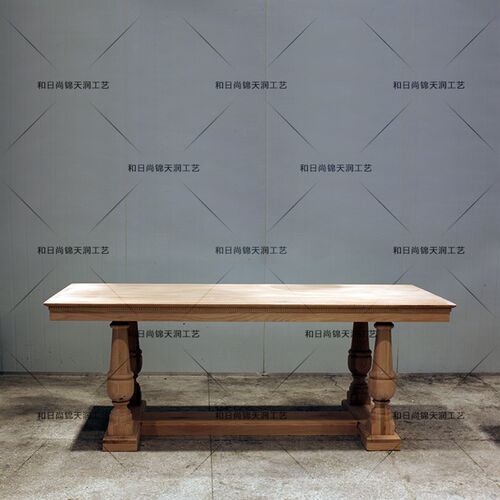 美式乡村北美黑胡桃木实木大板餐桌 法式复古原木 欧式范10人长桌