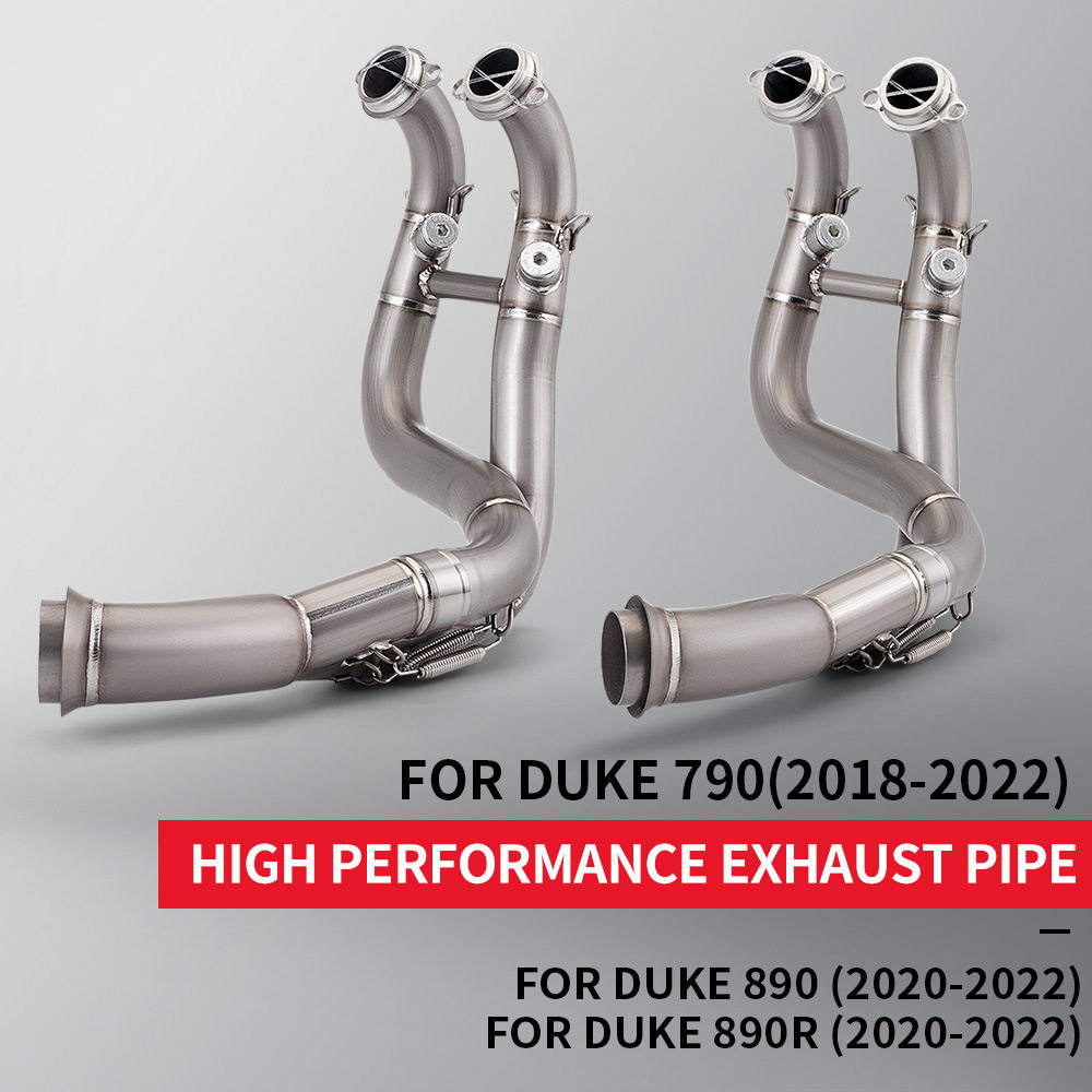 适用KTM 790 890 DUKE ADV 春风800NK 800MT改装排气管前段款图片