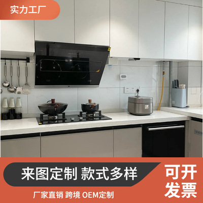 Contract furniture supplier跨境定制嵌入厨房全屋极简酒店时尚