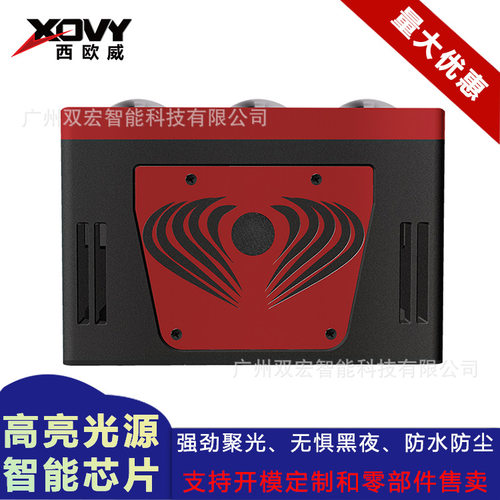GS6透镜LED三眼格栅灯100W