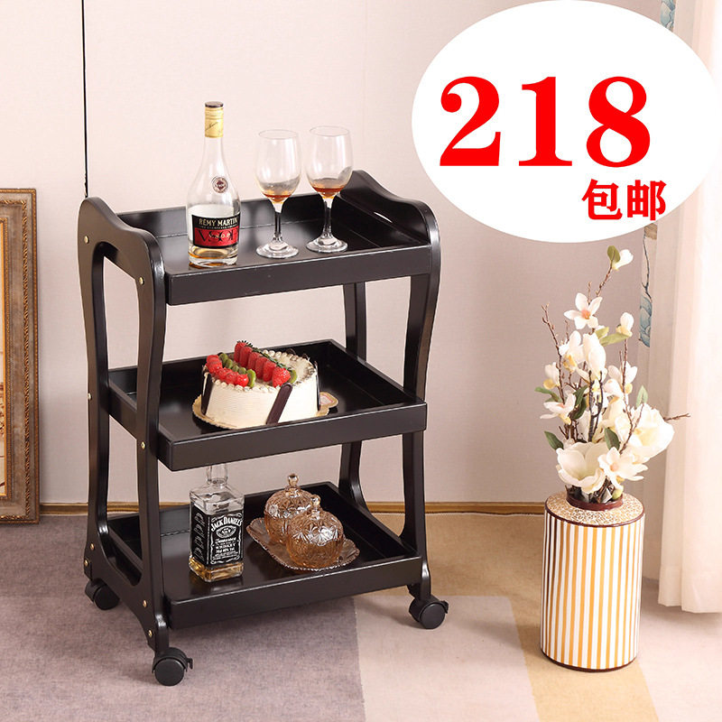 实木压缩美发纹绣工具车图片