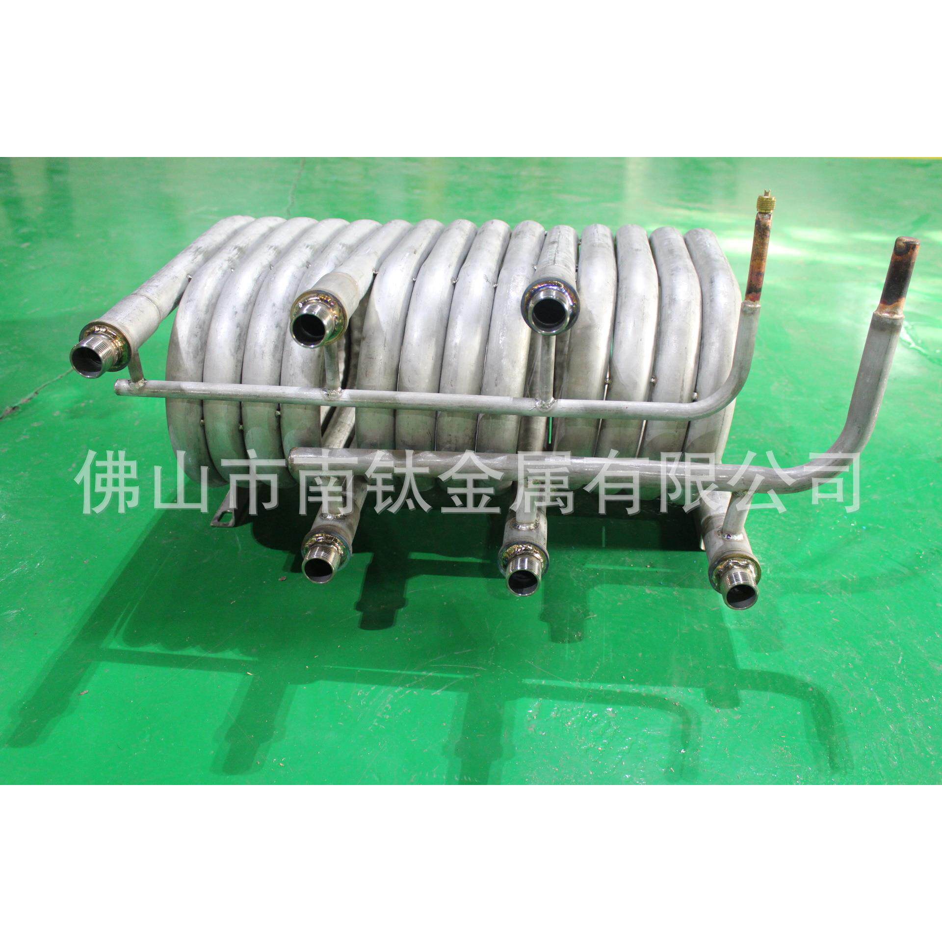 佛山供应商大量供应15hp钛同轴套管换热|套管换热|钛管换热器