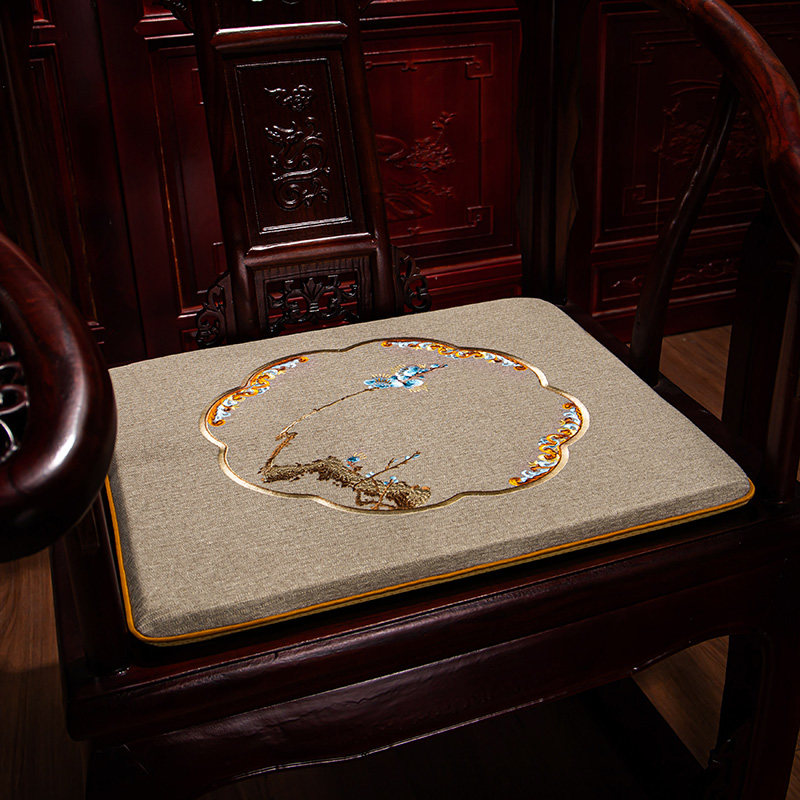 座垫办公室乳胶坐垫夏季透气家用椅子凳子屁股垫餐桌椅垫沙发垫套