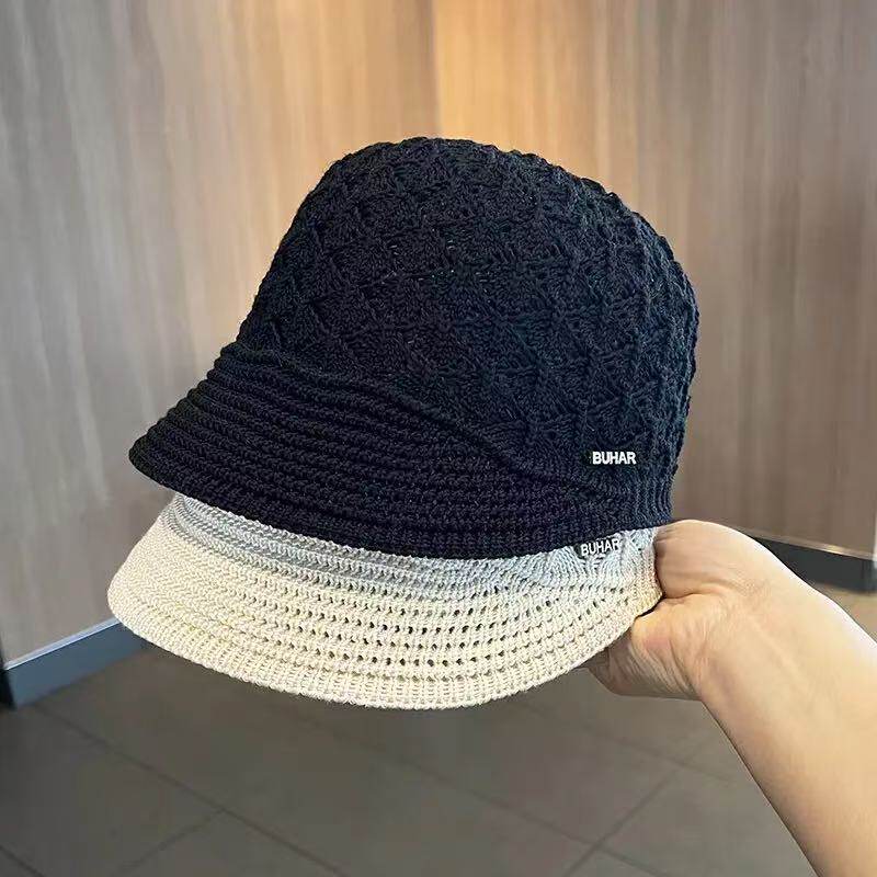新款女春夏鸭舌帽设计感镂空小
