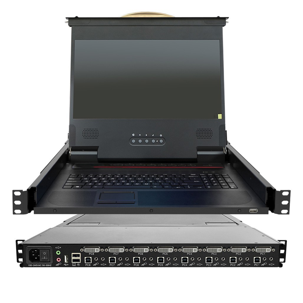 LCD DVI KVM8口切换器