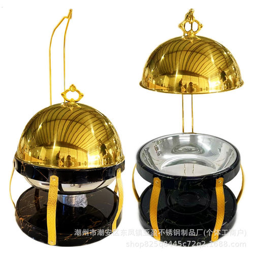 球形盖吊盖布菲炉不锈钢自助餐炉吊炉ball hanging chafing dish