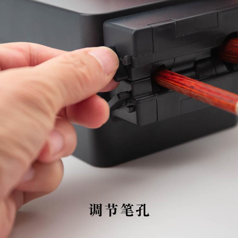不干笔砚台带盖狼兼毫毛笔学生书法练习用品宣纸毛边纸文房四宝