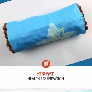 山桃核颈椎按摩枕头圆形糖果护颈脊椎手工编织野桃核助睡眠枕
