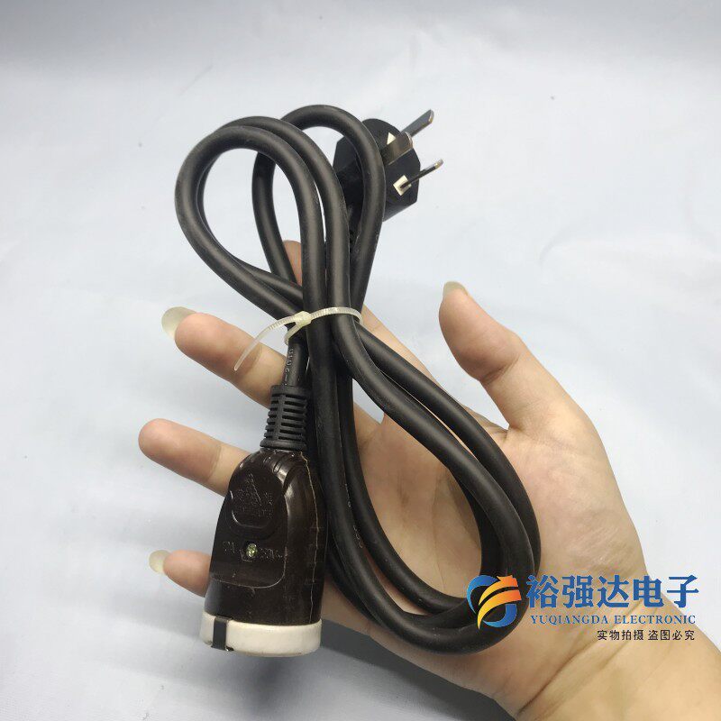老式圆形二孔两孔电源线 老款电水壶茶壶插头热水壶连接线电源线