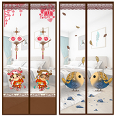 防蚊门帘魔术贴纱门农村定做纱窗帘家用自吸磁铁对吸蚊帐夏天金刚