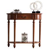 美式 轻奢靠墙玄关柜走廊过道玄关台端景柜超窄 实木超薄玄关桌欧式