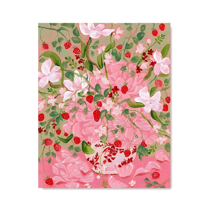 【大尺寸】复刻版画花卉植物风景装饰画挂画【原生油画布画芯】
