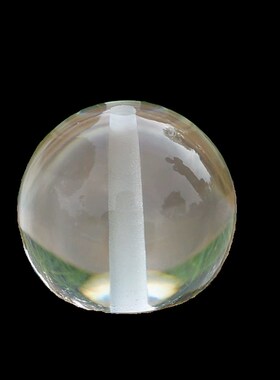 高清纯透明水晶球实心玻璃球带孔打孔钻孔家居装饰穿心孔吊球定制