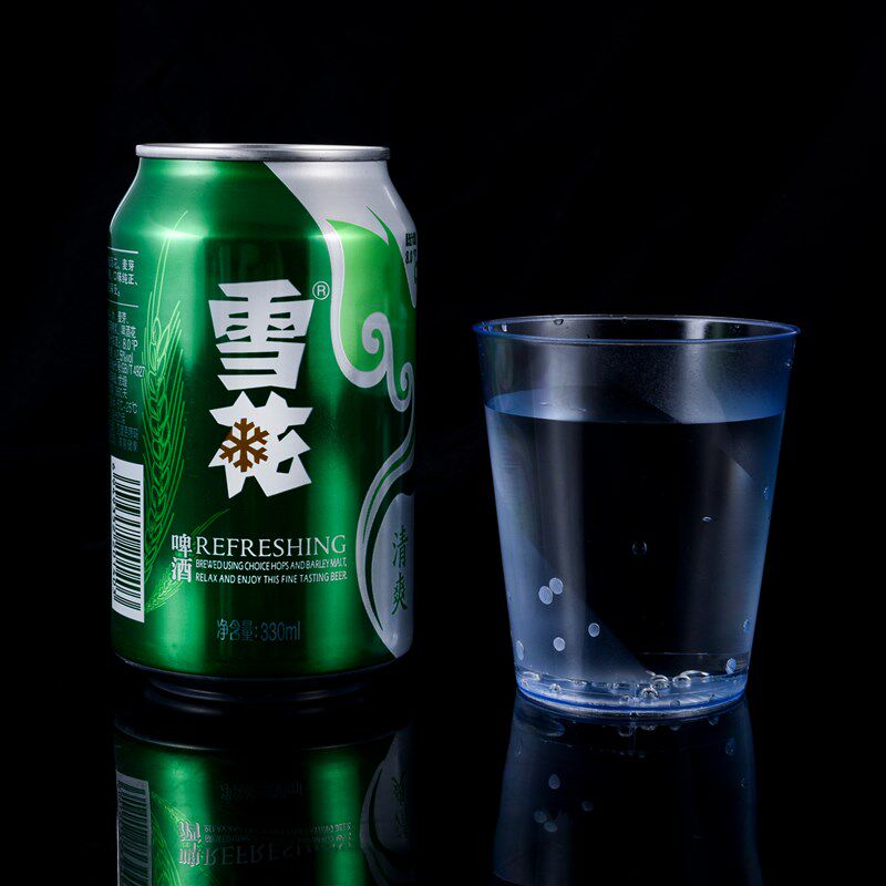 一次性水晶杯加厚硬质塑料透明航空商用饮料茶水杯印字定制200只