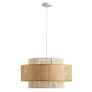 侘寂风餐厅麻绳吊灯新中式 复古工业风卧室饭店灯 禅意茶室民宿日式